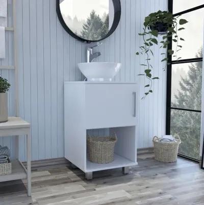 Saybrooke 1-Shelf Single Bathroom Vanity White