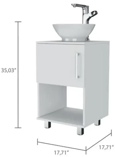 Saybrooke 1-Shelf Single Bathroom Vanity White