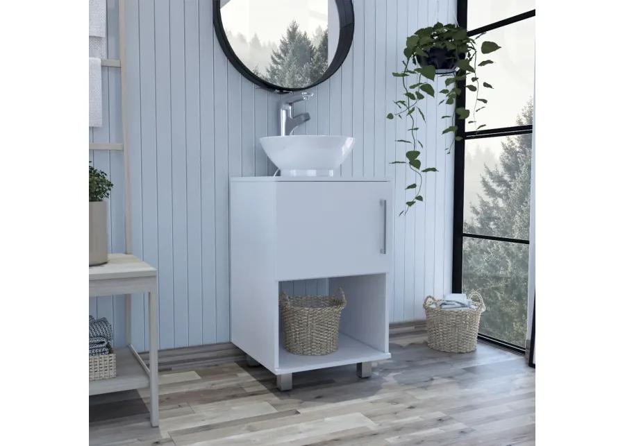 Saybrooke 1-Shelf Single Bathroom Vanity White