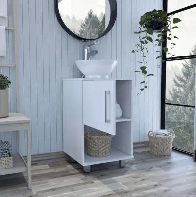 Saybrooke 1-Shelf Single Bathroom Vanity White