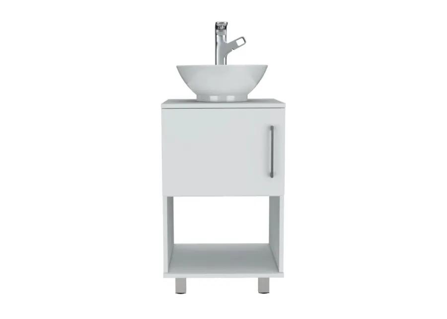 Saybrooke 1-Shelf Single Bathroom Vanity White