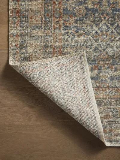 Heritage HER-12 Blue / Rust 4''0" x 10''0" Rug by Patent Pending