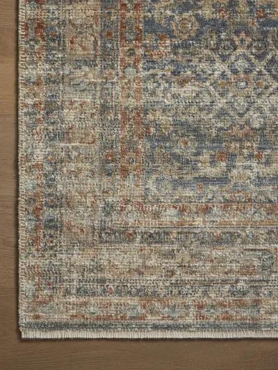 Heritage HER-12 Blue / Rust 4''0" x 10''0" Rug by Patent Pending