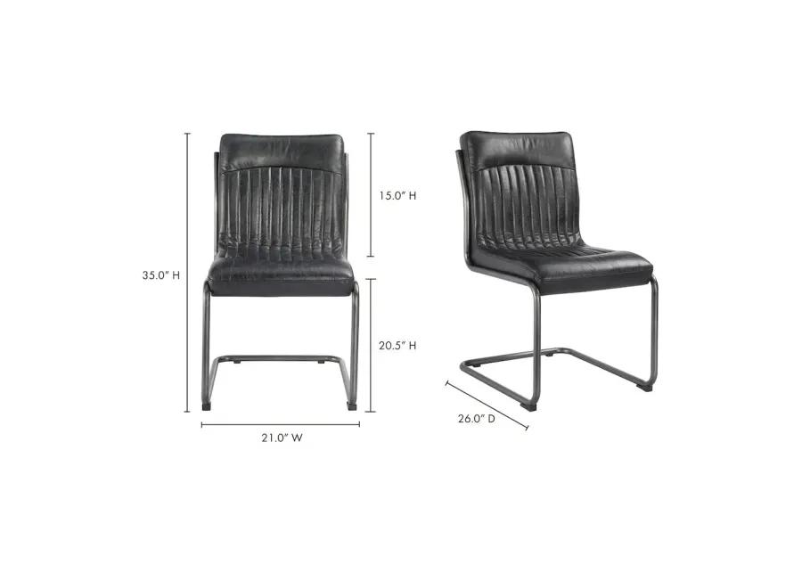 Belen Kox Ansel Dining Chair Set Of Two (Black), Belen Kox