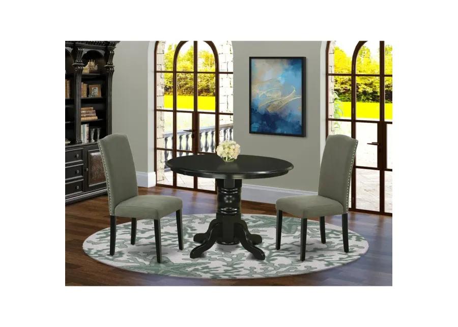 Dining Room Set Black, SHEN3-BLK-20