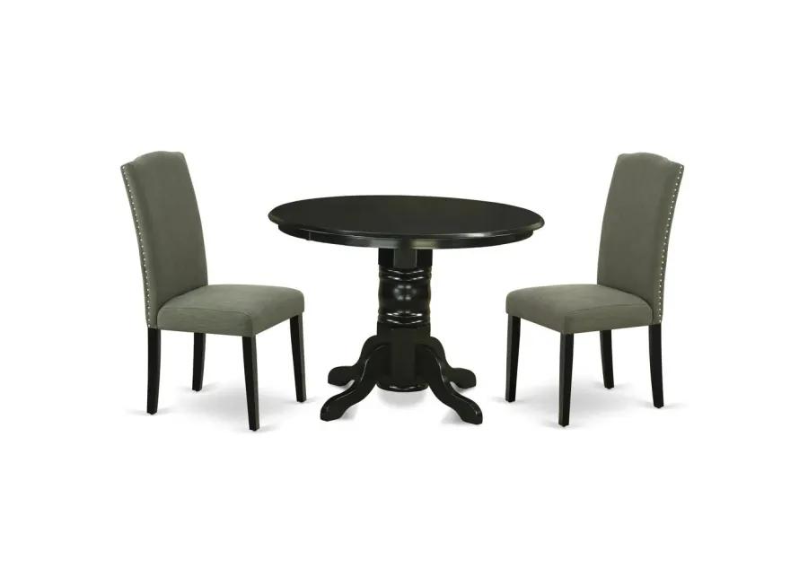 Dining Room Set Black, SHEN3-BLK-20