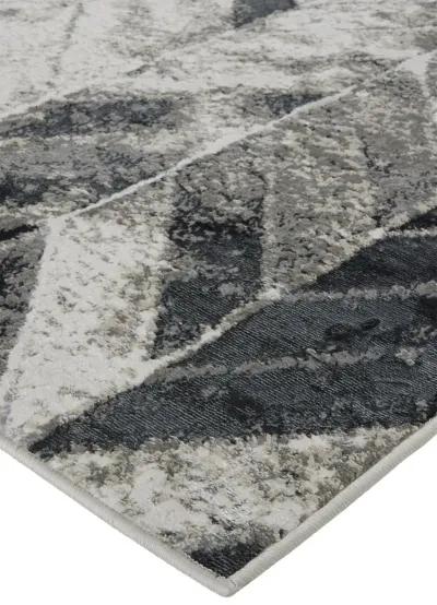 Micah 3048F Black/Gray/Silver 6'7" x 9'6" Rug