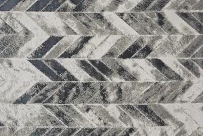 Micah 3048F Black/Gray/Silver 6'7" x 9'6" Rug