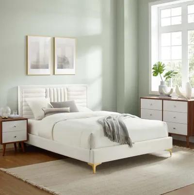 Modway - Sofia Channel Tufted Performance Velvet Queen Platform Bed