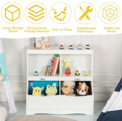 Kids Floor Cabinet Multi-Functional Bookcase