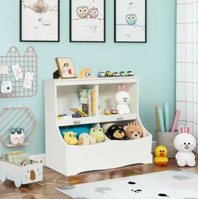 Kids Floor Cabinet Multi-Functional Bookcase