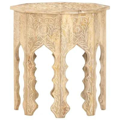 vidaXL Side Table ?18.9" Solid Mango Wood