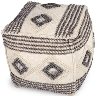 Dalia Square Handwoven Pouf