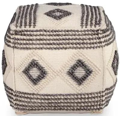 Dalia Square Handwoven Pouf