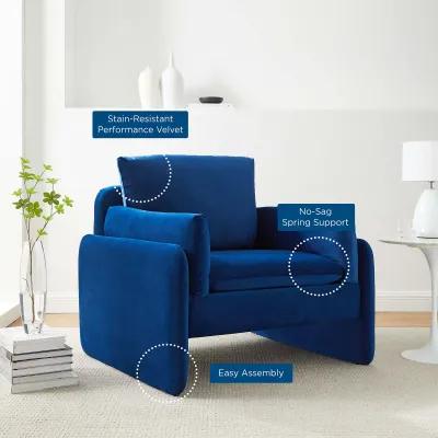 Indicate Performance Velvet Armchair