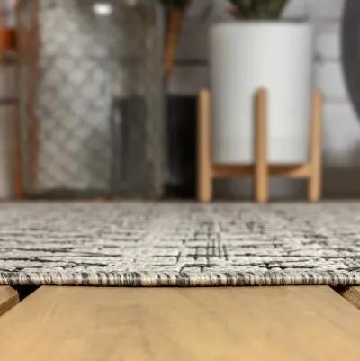 Ourika Moroccan Geometric Textured Weave Indoor/Outdoor Runner Rug