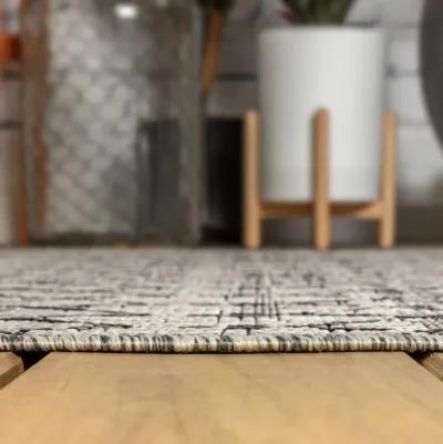 Ourika Moroccan Geometric Textured Weave Indoor/Outdoor Runner Rug