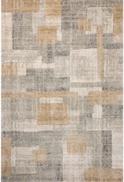 Silas SLA-06 Stone / Wheat 2''7" x 4' Rug by