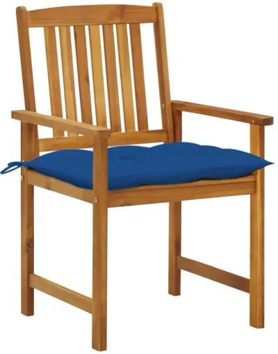 vidaXL Patio Chairs with Cushions 6 pcs Solid Acacia Wood