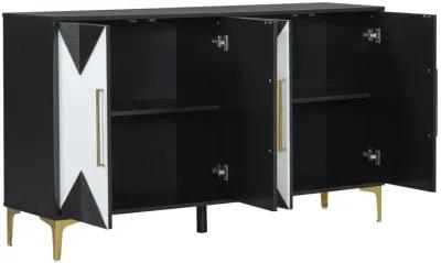 Merax Four-Door Cabinet  Storage Sideboard