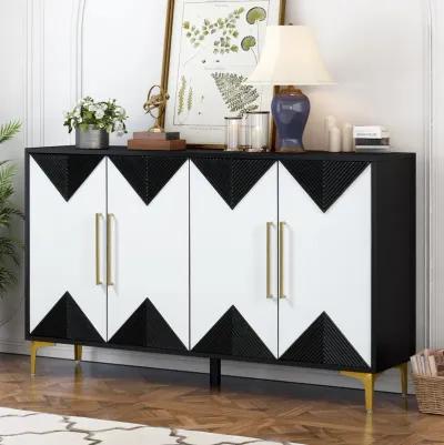 Merax Four-Door Cabinet  Storage Sideboard