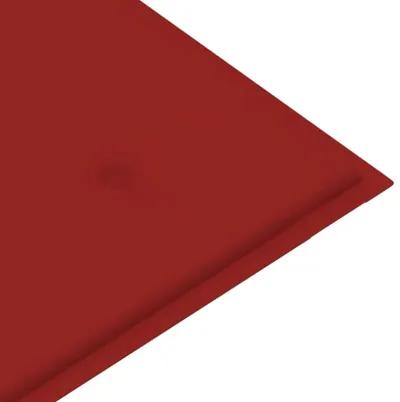 vidaXL Garden Bench Cushion Red 39.4"x19.7"x1.2"