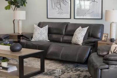 Pewter Power Sofa