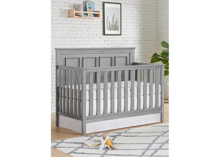 Oxford Baby Bennett 4 In 1 Convertible Crib Rustic Gray