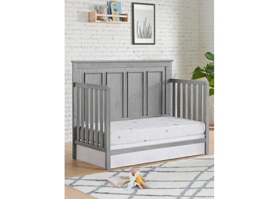 Oxford Baby Bennett 4 In 1 Convertible Crib Rustic Gray