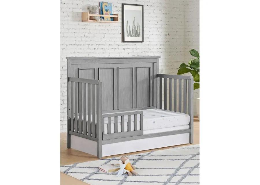 Oxford Baby Bennett 4 In 1 Convertible Crib Rustic Gray