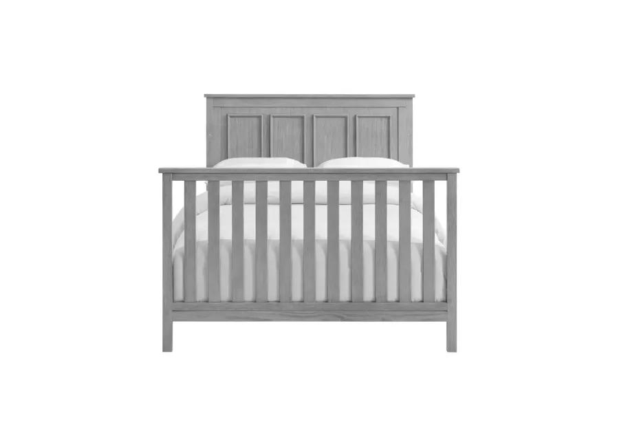 Oxford Baby Bennett 4 In 1 Convertible Crib Rustic Gray