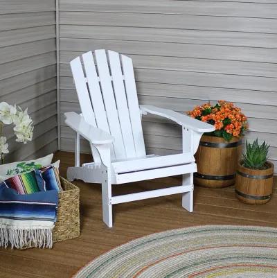 Sunnydaze Coastal Bliss Fir Wood Adirondack Chair