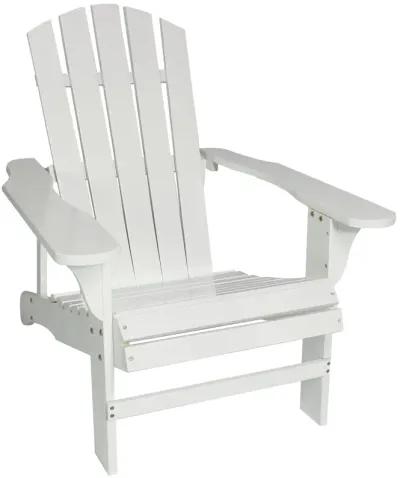 Sunnydaze Coastal Bliss Fir Wood Adirondack Chair