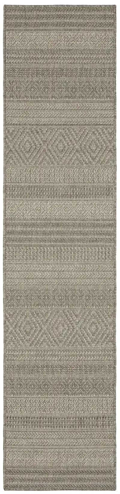 Caicos 1'10" x 7'6" Grey Rug