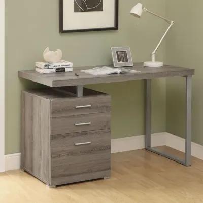 Hivvago Modern Left or Right Facing Home Office Computer Desk in Dark Taupe