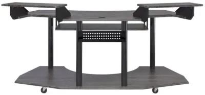 Eleazar Computer Desk, Black Oak 92890