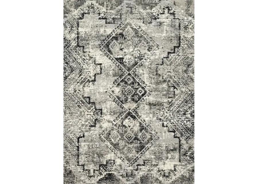 Viera VR10 Grey/Black 5'3" x 7'7" Rug