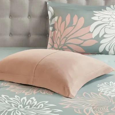 Gracie Mills Willie 9-Piece Floral Comforter Set with Cotton Sheets