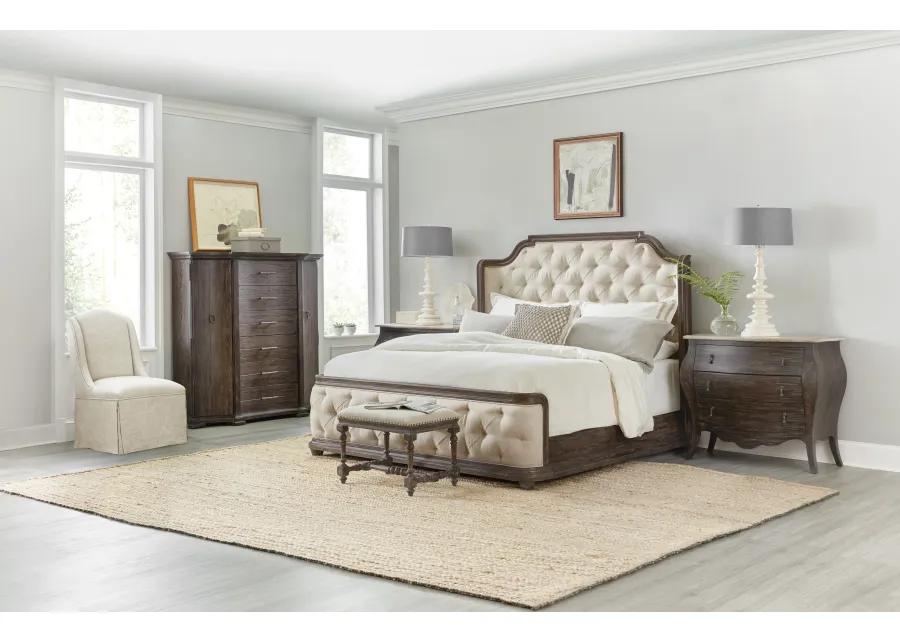 Traditions King Upholstered Panel Bed