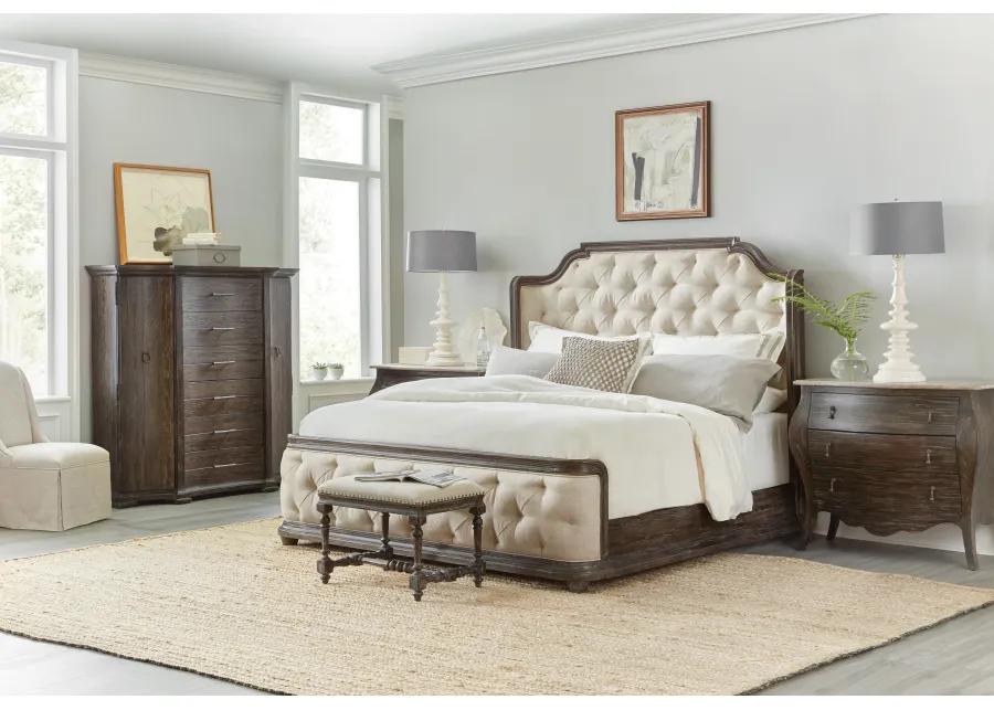 Traditions King Upholstered Panel Bed