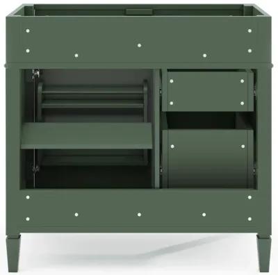 Modern 3-Drawer Bathroom Vanity with Adjustable Shelf, Tip-out Drawer, and Organizer