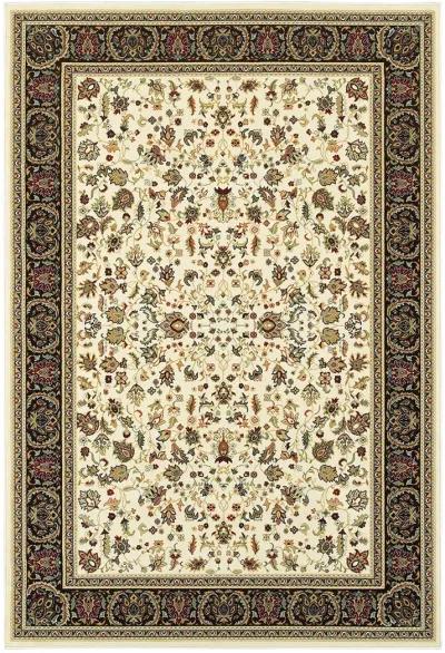 Kashan 3'10" x 5'5" Ivory Rug