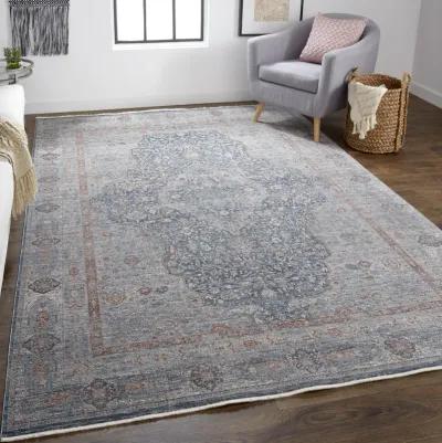 Marquette 3778F Gray/Blue/Red 2'8" x 8' Rug