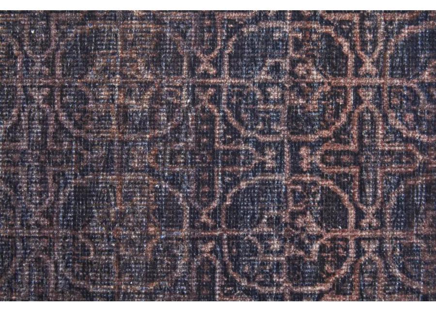 Voss 39H8F Blue/Pink/Purple 2'7" x 8' Rug