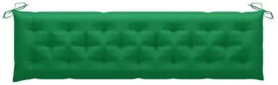 vidaXL Garden Bench Cushion Green 78.7"x19.7"x2.8" Fabric