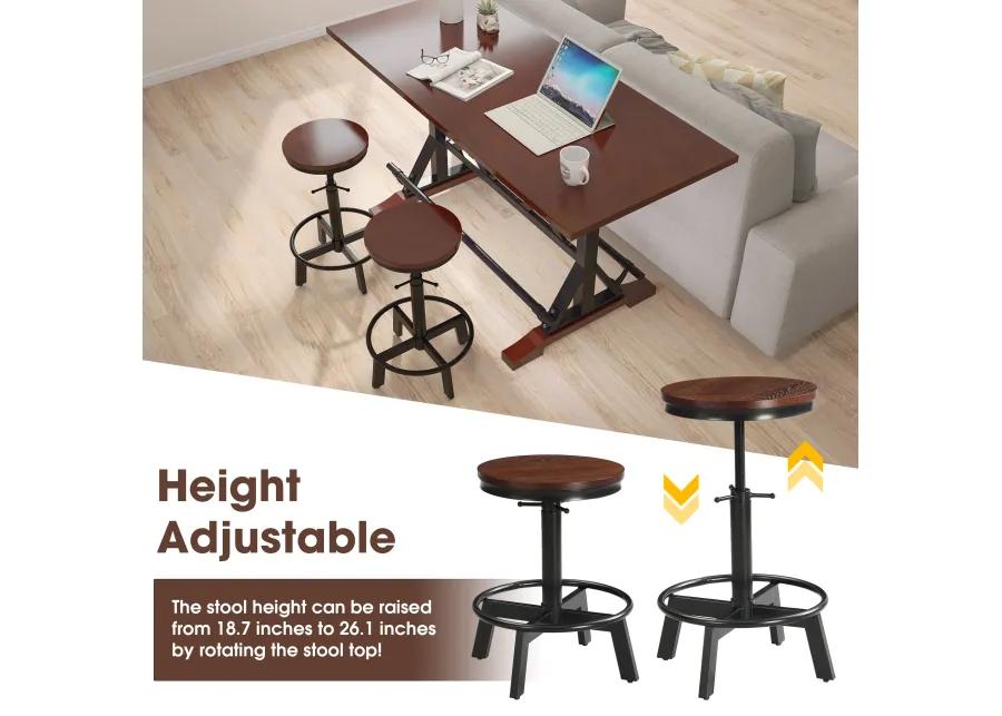 Merax 3-Piece Bar Dining Table Stools Set