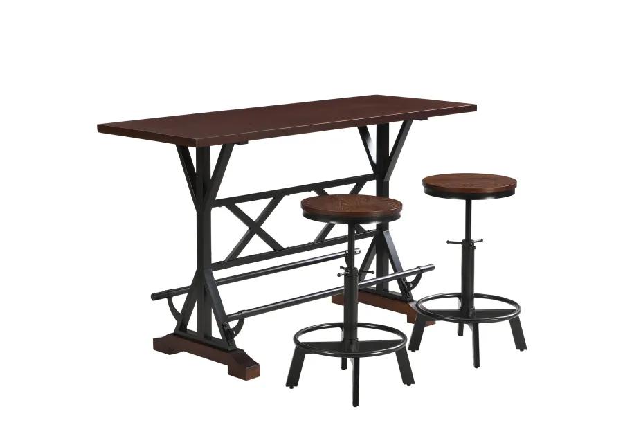 Merax 3-Piece Bar Dining Table Stools Set