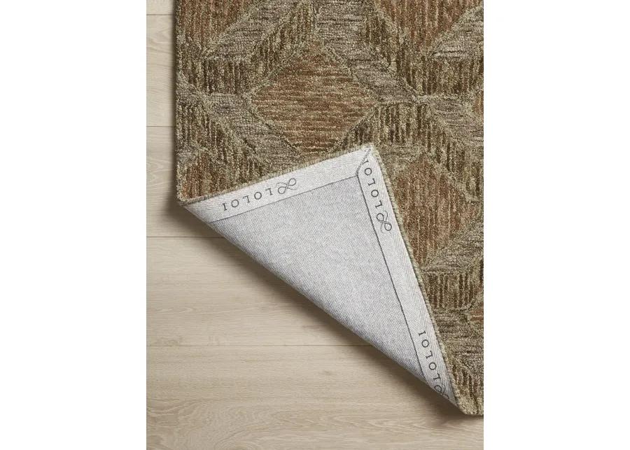 Varena VAR-03 Rust / Bark 7''9" x 9''9" Rug by