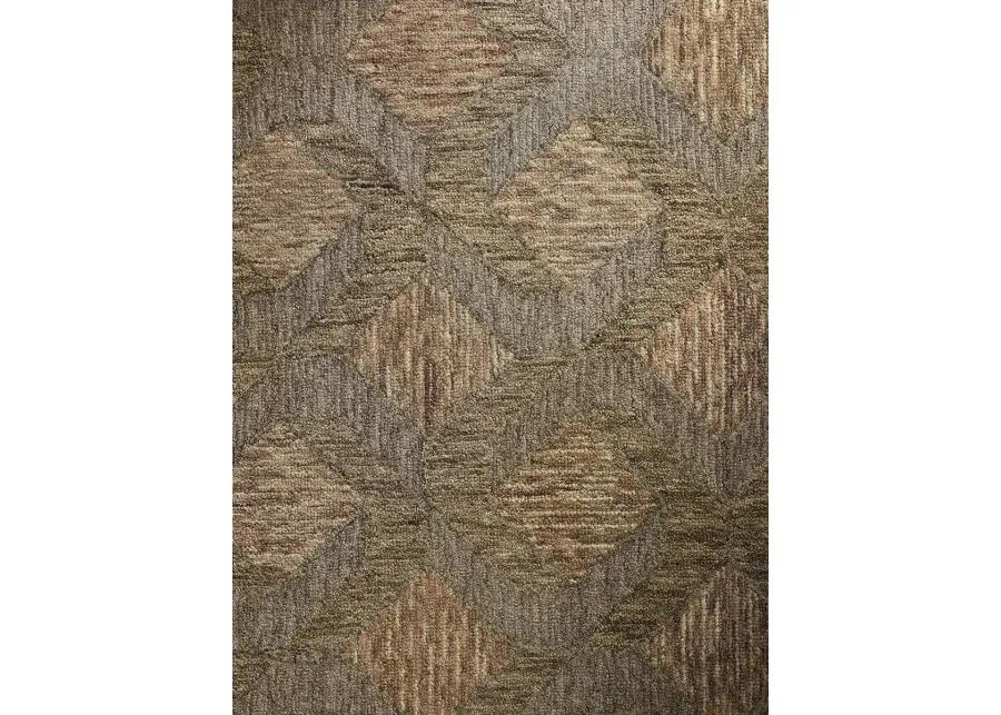 Varena VAR-03 Rust / Bark 7''9" x 9''9" Rug by