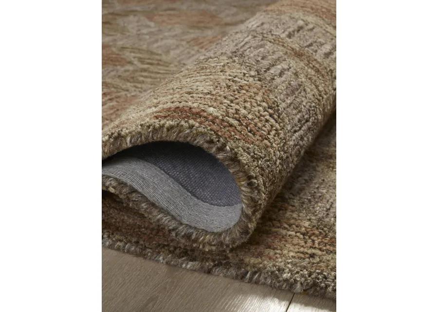 Varena VAR-03 Rust / Bark 7''9" x 9''9" Rug by